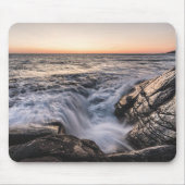 Minimalistisches Foto Küstenlandschaft Mousepad (Vorne)
