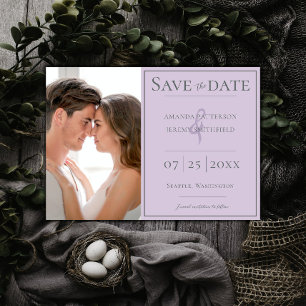 Minimalistisches Foto   Lavendel Save the Date