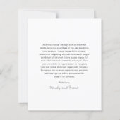 Minimalistisches Foto Moderne Budgetheirat Vielen (Rückseite)