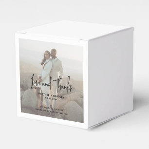 Minimalistisches Foto Moderne Hochzeit Geschenkschachtel