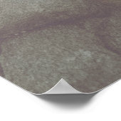 Minimalistisches Foto Moderne Hochzeit Poster (Ecke)