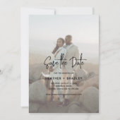 Minimalistisches Foto Moderne Hochzeit Save The Date (Vorderseite)