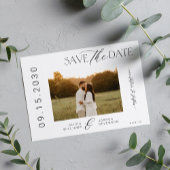 Minimalistisches Foto moderne Typografie Drehbuch  Save The Date