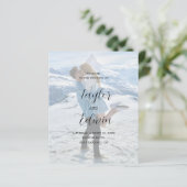 Minimalistisches Foto Modernes Hochzeitsprogramm (Stehend Vorderseite)