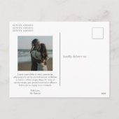 Minimalistisches Foto Modernes Weihnachten (Rückseite)