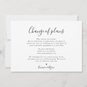 Minimalistisches Foto nach Hochzeitsdatum Ankündigung (Rückseite)