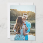 Minimalistisches Foto Nichts Extravagant Nur Liebe Einladung (Rückseite)