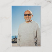 Minimalistisches Foto Orthodoxe Beerdigungskarte Platzkarte (Vorderseite)