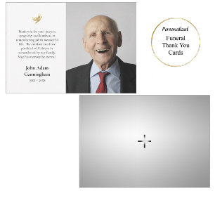 Minimalistisches Foto Orthodoxe Christlich-Gedenks Dankeskarte