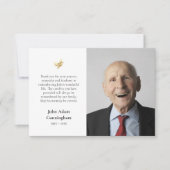 Minimalistisches Foto Orthodoxe Christlich-Gedenks Dankeskarte (Vorderseite)