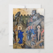 Minimalistisches Foto Orthodoxe Christliche Beerdi Dankeskarte (Rückseite)