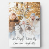 Minimalistisches Foto-Overlay Fotoplatte (Vorderseite)