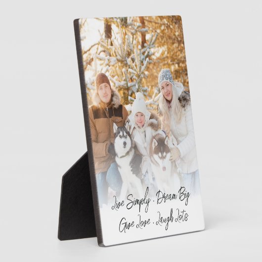 Minimalistisches Foto-Overlay Fotoplatte (Seite)