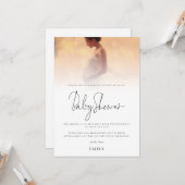 Minimalistisches Foto Overlay Kinderdusche Vielen  Karte (Vorderseite/Rückseite Beispiel)