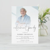 Minimalistisches Foto-Overlay-Party Einladung (Stehend Vorderseite)