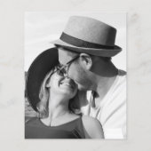 Minimalistisches Foto Polterabend Einladung (Rückseite)