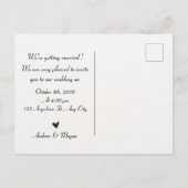 Minimalistisches Foto Postkarte (Rückseite)