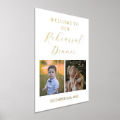 Minimalistisches Foto Probe Abendessen Begrüßungsz Foliendrucke (Ablage )