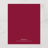 Minimalistisches Foto Red BUDGET Hochzeit Einladun (Rückseite)