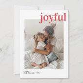 Minimalistisches Foto Rotes Joystick Weihnachten Einladung (Vorderseite)