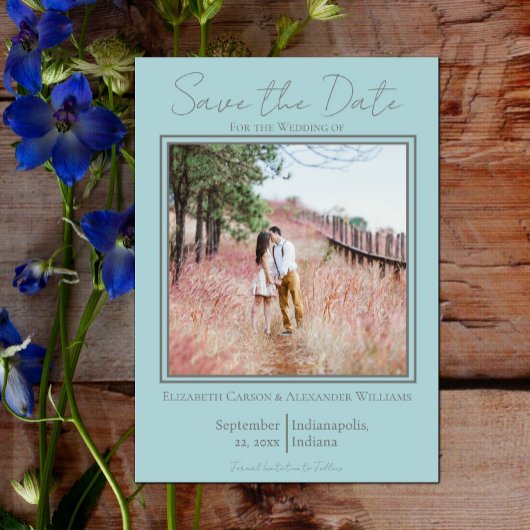 Minimalistisches Foto Save the Date