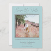 Minimalistisches Foto Save the Date (Vorderseite)
