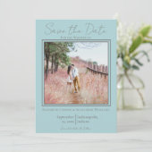 Minimalistisches Foto Save the Date (Stehend Vorderseite)