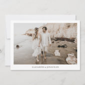 Minimalistisches Foto Save the Date (Vorderseite)