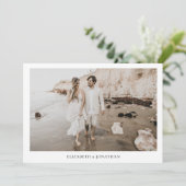 Minimalistisches Foto Save the Date (Stehend Vorderseite)