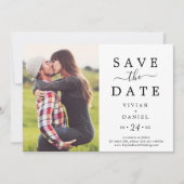 Minimalistisches Foto Save The Date (Vorderseite)