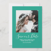 Minimalistisches Foto Save the Date | Arcadia Gree (Vorderseite)