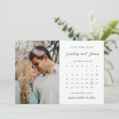 Minimalistisches Foto Save the Date Einladung (Stehend Vorderseite)