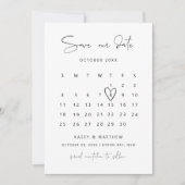 Minimalistisches Foto Save the Date Einladung (Vorderseite)