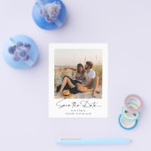 Minimalistisches Foto Save the Date Flyer (Einzeln)