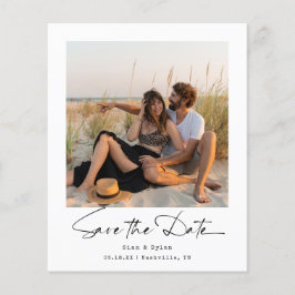 Minimalistisches Foto Save the Date Flyer