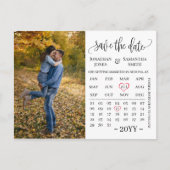 Minimalistisches Foto Save the Date Hochzeit Postkarte (Vorderseite)