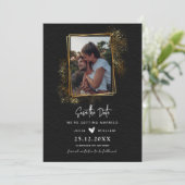 Minimalistisches Foto Save the Date, Moderne Hochz Date (Stehend Vorderseite)