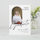 Minimalistisches Foto Schwarz/Weiß Ankündigung (Stehend Vorderseite)