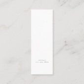 Minimalistisches Foto Script 2022 Abschluss Telefonnummerkarte (Rückseite)