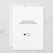 Minimalistisches Foto Script Bridesmaid-Vorschlags (Rückseite)