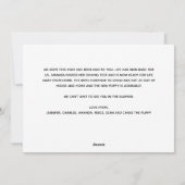 Minimalistisches Foto Script Weihnachten (Rückseite)