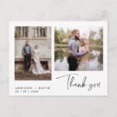 Minimalistisches Foto Skript Vielen Dank Postcard Postkarte (Vorderseite)
