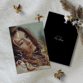 Minimalistisches Foto und kalligrafisches Brautpar Einladung