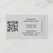 Minimalistisches Foto Visitenkarte (Rückseite)