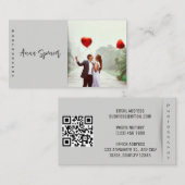 Minimalistisches Foto Visitenkarte (Vorne/Hinten)