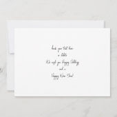 Minimalistisches Foto w Silver Sparkle Frohe Weihn (Rückseite)