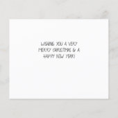 Minimalistisches Foto Weihnachten (Rückseite)