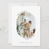 Minimalistisches Foto Weihnachtskarte Einladung (Vorderseite)