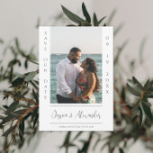 Minimalistisches Foto | Weißes Save the Date