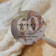 Minimalistisches Foto zum 60. Hochzeitstag